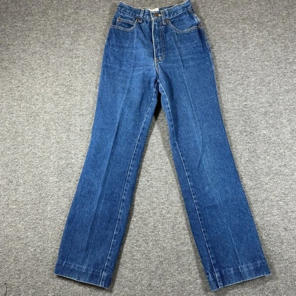 Vintage Calvin Klein High Waist Jeans Juniors 3 Dark Wash‎ Denim 22X27
